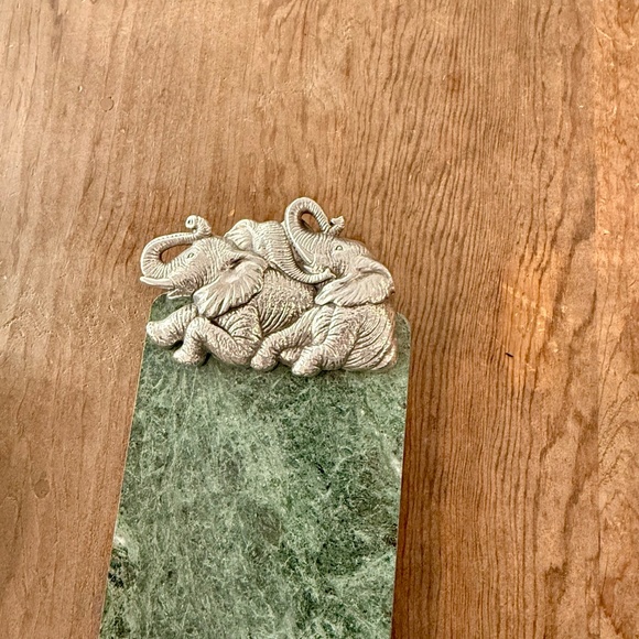 Vintage Arthur Court Elephant Green Marble Serving Piece - Picture 2 of 8